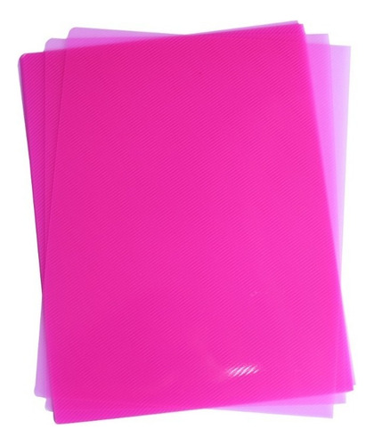 Pasta Para Engargolar Tam. Carta 50 Pzs Color Rosa Neon