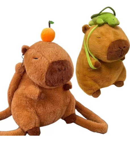 Muñeca De Peluche Y Mochila Capybara, 2 Unidades, Para Niños