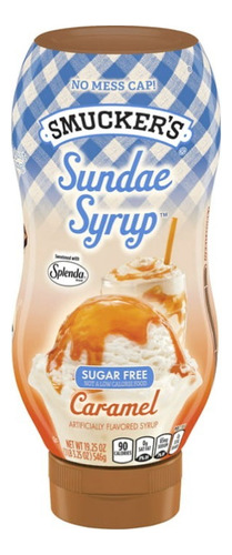 Smuckers Sundae Caramelo Sin Azucar Importado