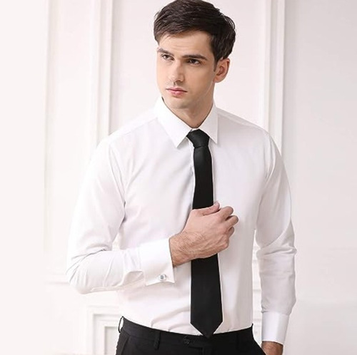 Set Colleras Para Hombres Gemelos, Camisa, Terno, Plateados