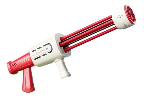 Pistola De Agua Roja Extragruesa De Cinco Cañones
