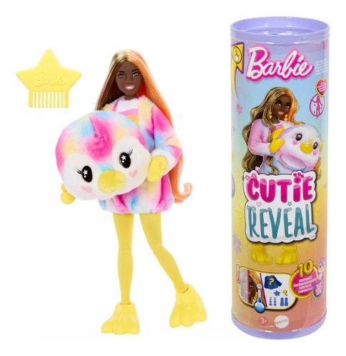 Boneca e acessórios Barbie Cutie Revelam Color Wow Penguin