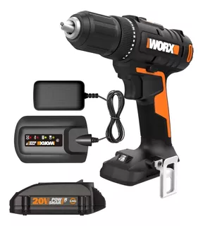 Worx Wx108l - Taladro Inalmbrico De 20 V 1/2 Pulgada (pilas