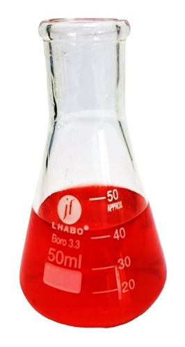 Matraz Erlenmeyer 50 Ml Vidrio Jf Lhabo