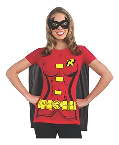 Disfraz Dc Comics Robin Camiseta Para Mujer