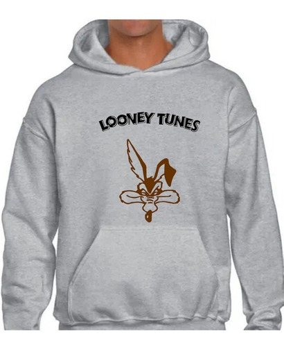 Imagen 2 de 3 de Poleron Estampado Con Diseño De Coyote Corre Caminos.