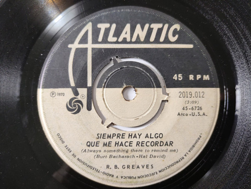 Vinilo Single De R V Greaves - En Casa Para Siempre ( C91 (Usado)