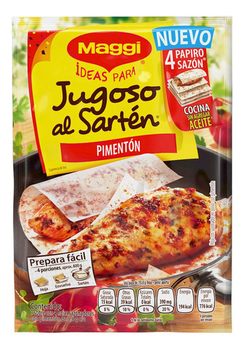 Base Maggi Papiro Sazón Pimentón 23 Gr