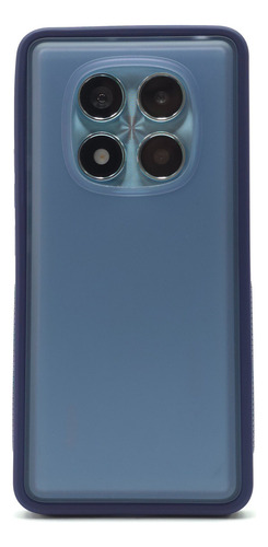 Kit Funda + Mica Redmi Note 14 Pro 4g Uso Rudo Case Carcasa Charmin Mate - Azul Marino Redmi Note 14 Pro 4g