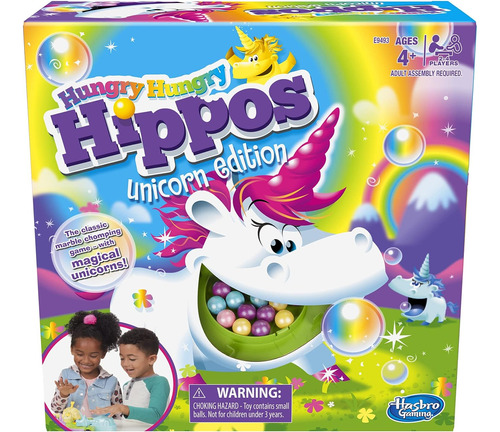 Juego De Mesa Hungry Hungry Hippos Unicorn