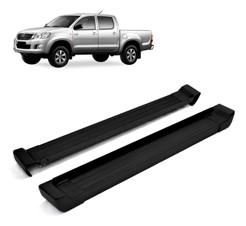 Par Estribo Hilux Srv 4x2 Cabine Dupla Prime Preto 2015