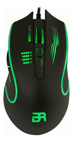 Mouse Gamer Balam Rush Survivor Usb/led 4 Colores/2400 Dpi/6