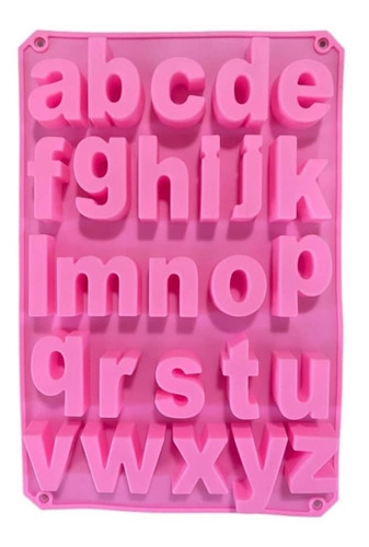 Molde De Silicon En Forma De Letras Minúsculas (abecedario)