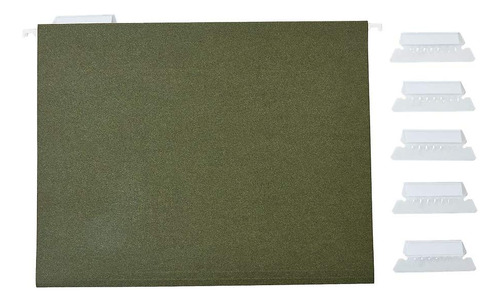 Carpetas Colgantes Para Archivos Con Grapas, 5 Pestañas, Let