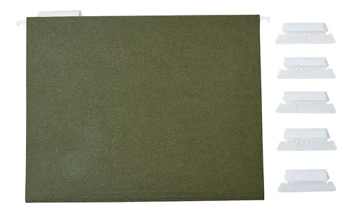 Carpetas Colgantes Para Archivos Con Grapas, 5 Pestañas, Let