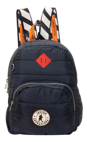 Imagen 1 de 10 de Mochila Alison Diamond Pop Marino