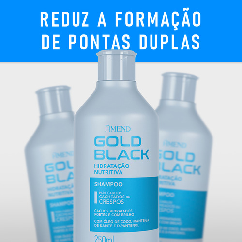 Amend Gold Black Shampoo Hidratação Nutritiva - 250ml