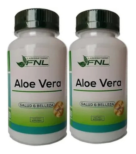 Aloe Vera 2x60 Cap C/u Vitaminas Colageno Antiinflamatorio