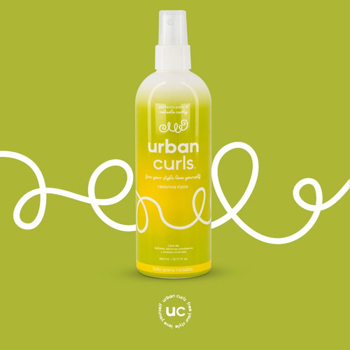 Tratamiento Activador Para Rizos Urban Curls Sin Sal 360 Ml