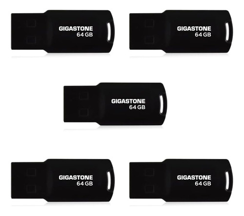 Unidad Flash Usb 2.0 Gigastone De 64 Gb, Paquete De 5, Memor