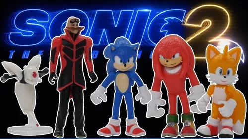 Bonecos do Filme Sonic 2 Autografado Original Lacrado Jakks