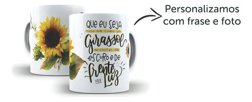 Caneca Personalizada De Porcelana Com Sua Foto, Mensagem