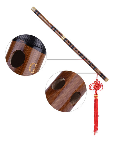 Color : A MINOR Flauta de bambú amarga Dizi Flautas súper sonido Multitono Accesorios completos Flautas Al revés Flautas de revés 