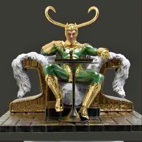 Archivo Stl Loki Juega Ajedrez Diorama Impresoras 3d C023