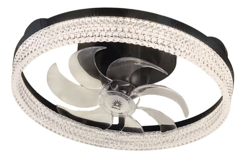 Ventilador Lámpara De Techo Led 3 Tipos De Luz 6 Velocidades