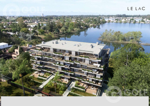 Venta De Apartamento De 2 Con Terraza Y Vista Al Lago En Parque Miramar