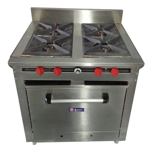 Cocina 4 Hornillas Horno Acero 430 Cih44018g Mstar Xavi