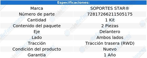 Jgo De Gomas Barra Estab Del Mustang V8 5.0l 80 Al 83 S Star