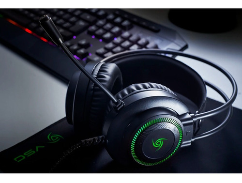 Kit Gamer Crux Vsg Teclado, Mouse, Mousepad, Auriculares Color del teclado Negro
