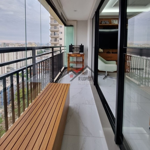 Imagem 2 de 30 de Lindo Apartamento Mobiliado Para Venda No Bairro Tatuapé, 4 Dorm, 4 Vagas, 120 M - 2557