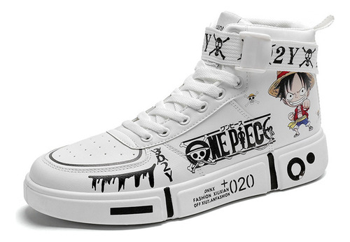 Sapatos Esportivos De One Piece, Sapatos De Patineta Luffy