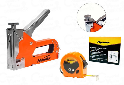 Kit Jogo Grampeador Tapeceiro Alta Pressão Profissional