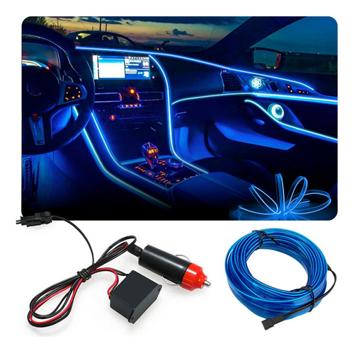 Fita Led Painel Ecosport 2013 Luz Interna 5m Azul Marinho