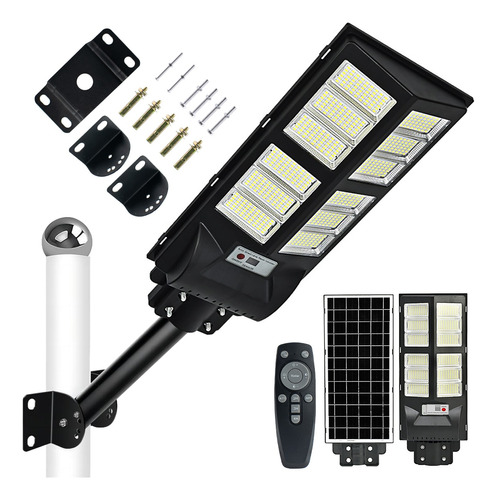 Lámpara Led Solar 800w Luminaria Suburbana Alumbrado Público