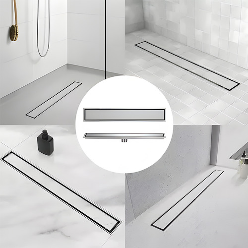 Hapemein® 10*40cm Coladera De Acero Inoxidable Invisible Piso Desagüe