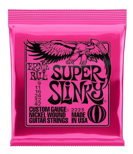 Pack De 3 Set Cuerdas Para Guitarra Ernie Ball 3223 9/42