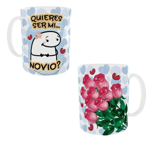 Taza Flork Quieres Ser Mi Novio? Dia De Los Enamorados