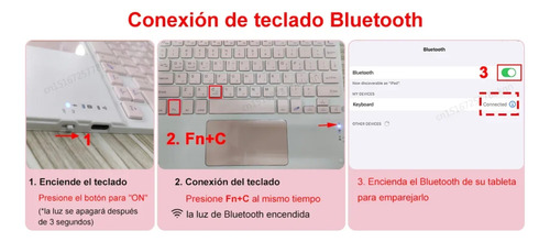 Carcasa Funda Con Teclado Touchpad Para iPad 10.2 7/8/9 Gen