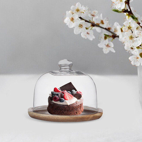 Fe Soporte For Tartas Con Cúpula De Cristal, Vajilla Para