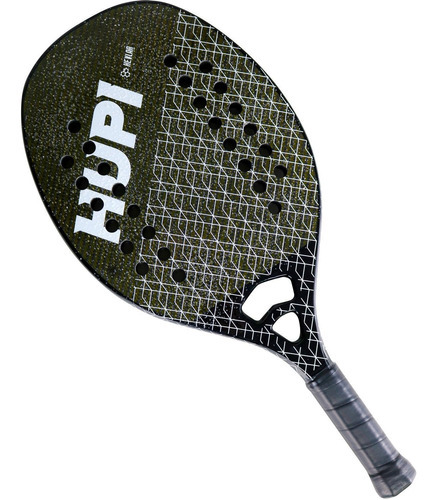 Raquete Beach Tennis Hupi Net Ultra Pro Carbon Kevlar Cor Preto