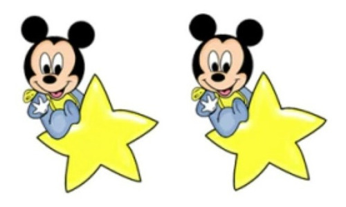 Aros De Mickey Mouse - Acrílicos De Resina