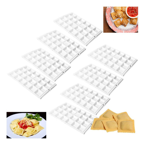 Forma Para Ravioli Mini Pasteis 8 Und. Plástico 24 Cavidades