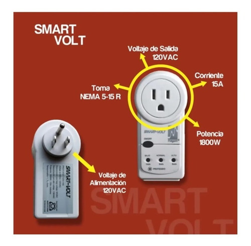 Imagen 2 de 4 de Protector Voltaje Smartvolt Nevecon Aire Acondicionado 15a