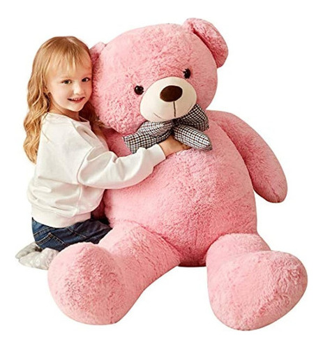 Ikasa Giant Teddy Bear Plush Toy Peluches (rosa, 47 Pulgadas