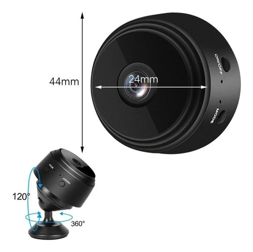 Imagen 4 de 5 de Mini Camara Inalambrica Wifi Espia Seguridad Celular