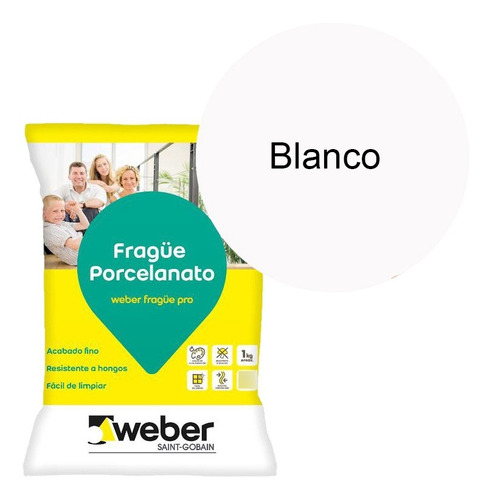 Weber Frague Porcelanato Blanco Bolsa 1kg